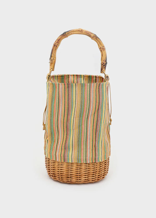 BORSA RIO SECCHIELLO +MANICO BAMBOO VERDE NALÌ