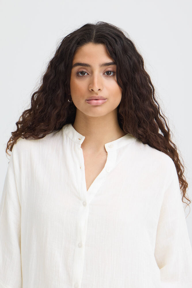 Camicia IAFOXA MANICA 3/4 Cloud Dancer - White ICHI