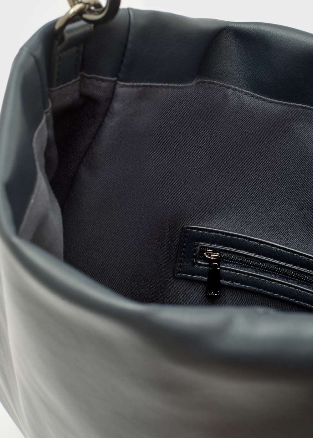 BORSA ANNIE A SPALLA MANICO METALLO BLU NALÌ