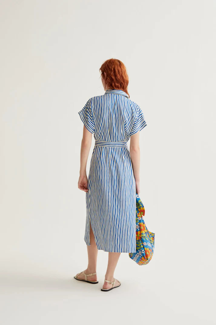 ABITO CHEMISIER RIGHE BLU COMPANIA FANTASTICA