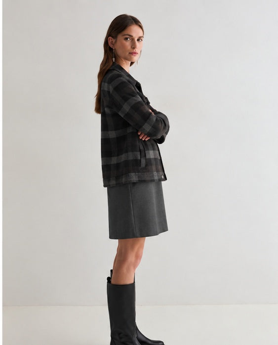 CAPPOTTO CORTO CHECK 45603-413 YERSE