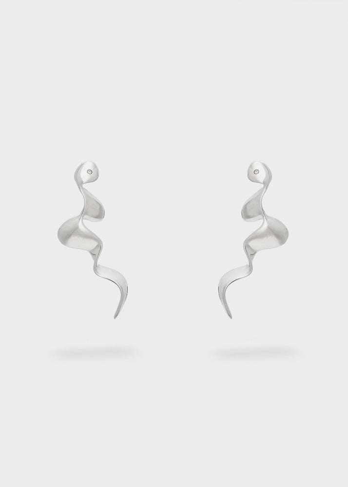 ORECCHINI WAVES PENDENTI ARGENTO NALÍ