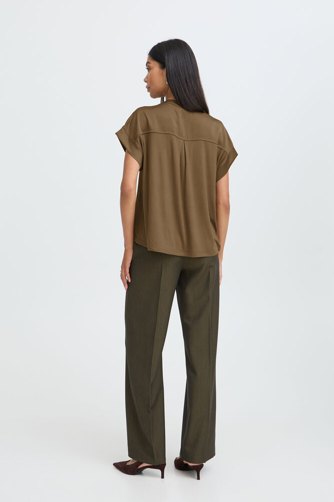 T-SHIRT SCOLLO V  BYSELITA SEPPIA B.YOUNG