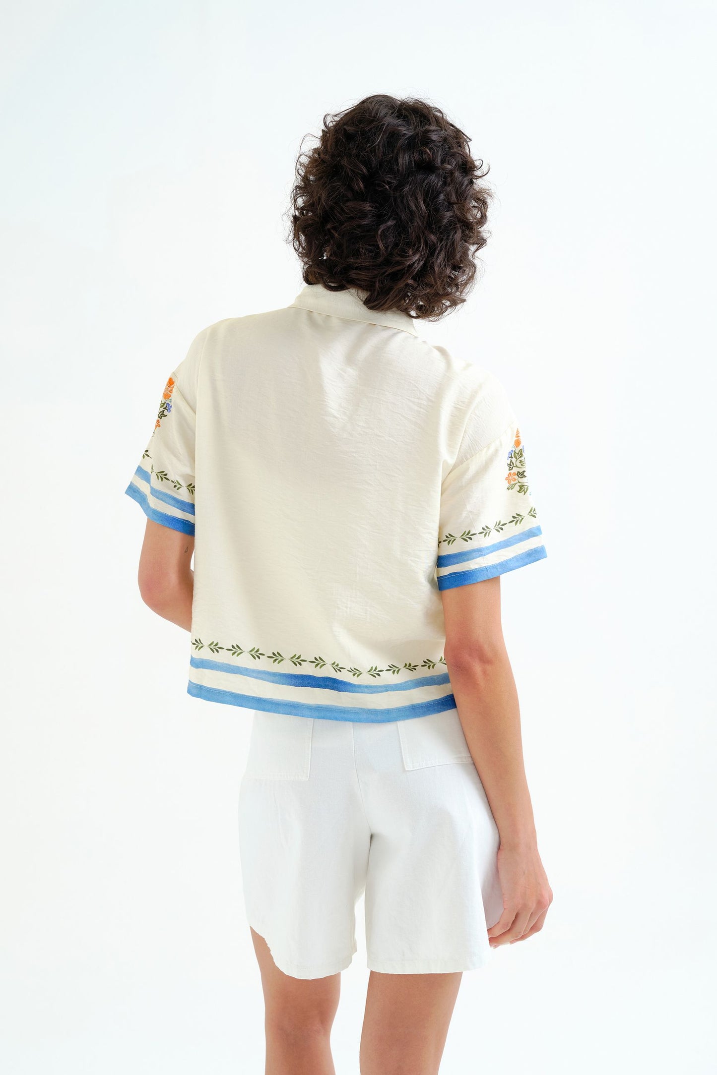 Camicia con stampa di palme e sirene COMPANIA FANTASTICA