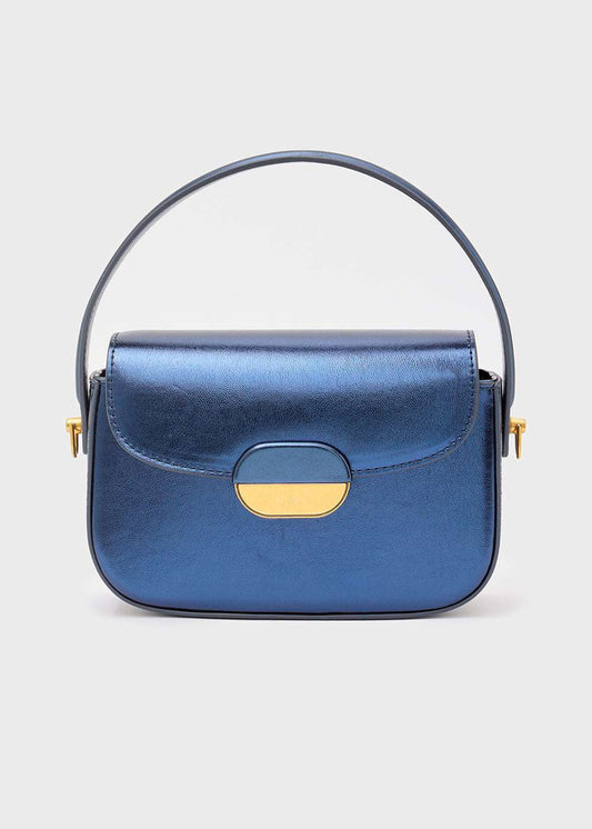 BORSA GIA A MANO METALLIC BLU NALÌ