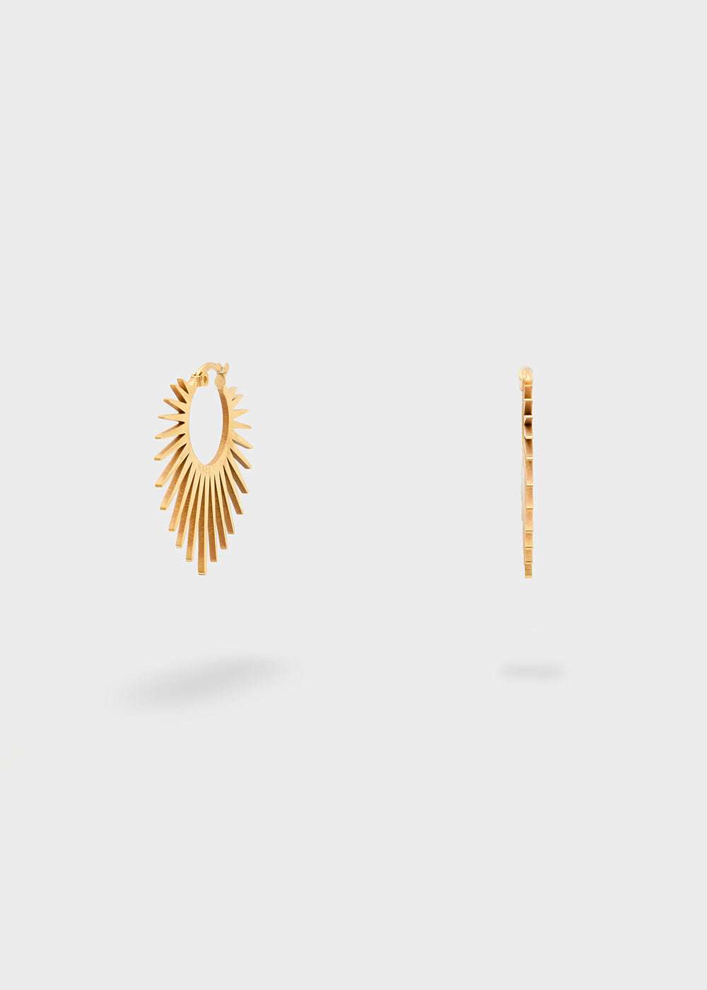 ORECCHINI CERCHI CON RAGGI ACC.INO ORO NALÍ