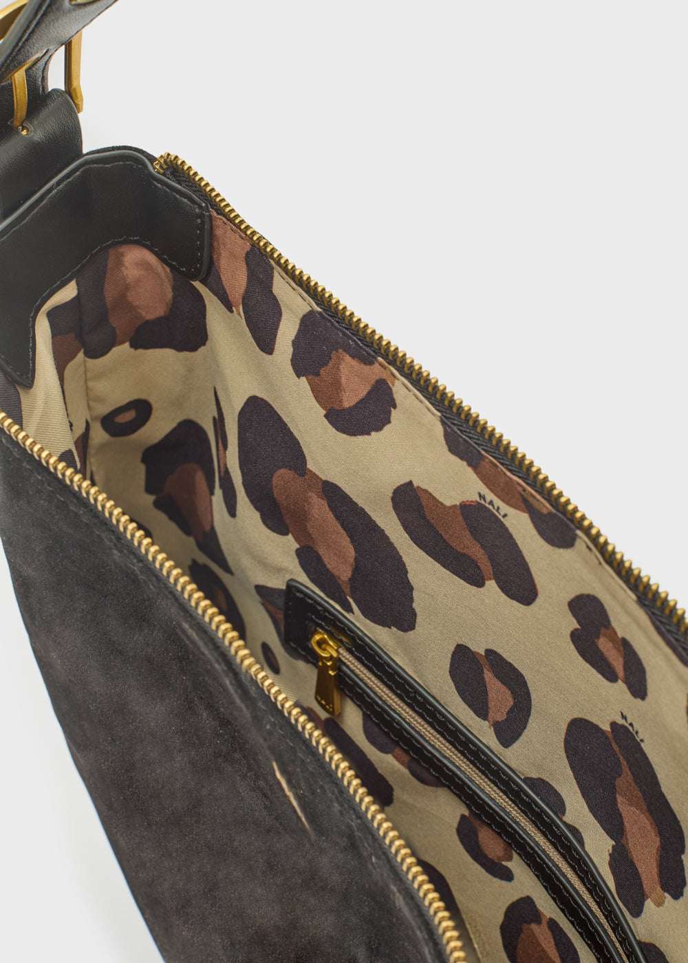 BORSA JOANNE A SPALLA CON BORCHIE NERO NALÌ