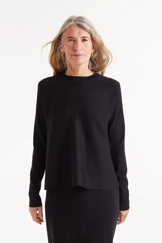 MAGLIA FLUIDA NERA COMPANIA FANTASTICA