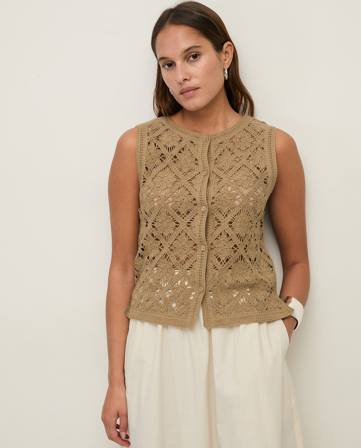 GILET CROCHE COLONIALE YERSE