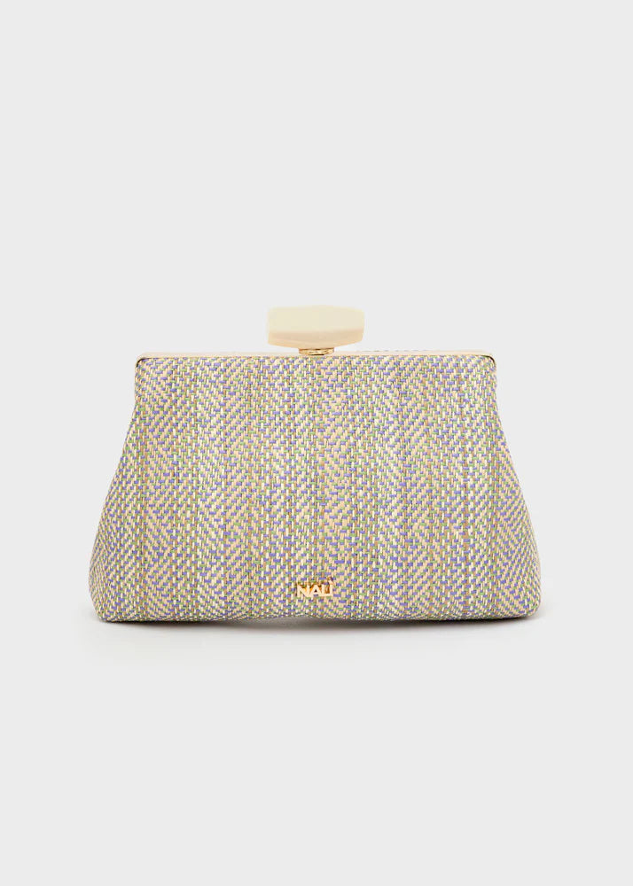 CLUTCH JULIA IN TESSUTO VIOLA NALÌ