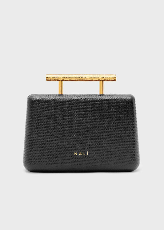 CLUTCH IVY STAMPATA NERO NALÌ