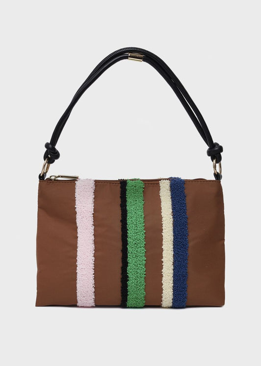 BORSA A SPALLA LAVINIA MARRONE NALÌ