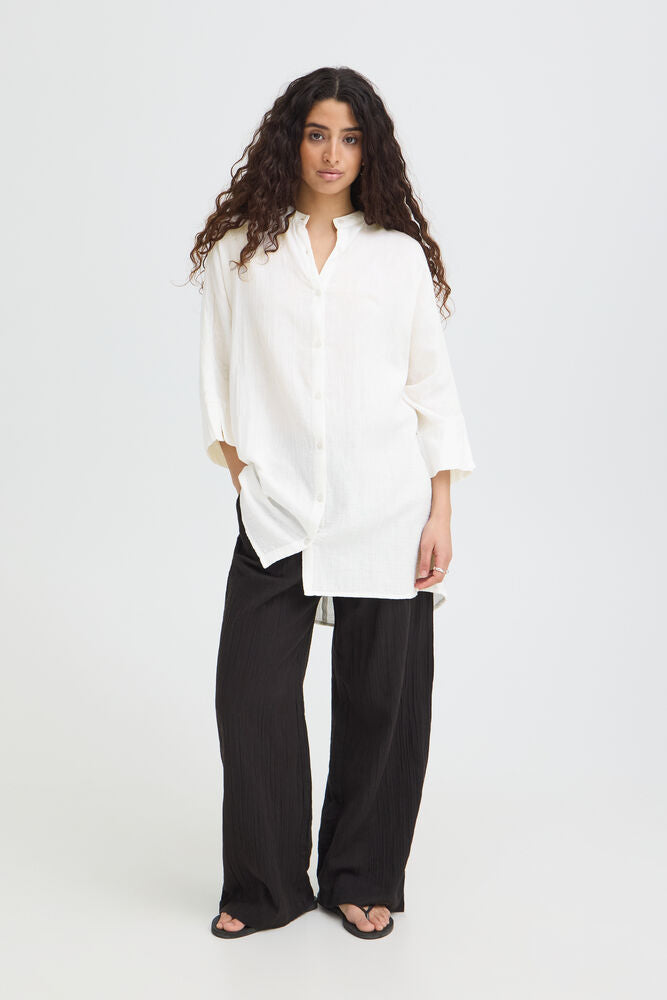 Camicia IAFOXA MANICA 3/4 Cloud Dancer - White ICHI