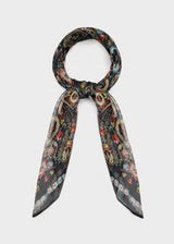 FOULARD FANTASIA FLOREALE NERO MIX NALÍ