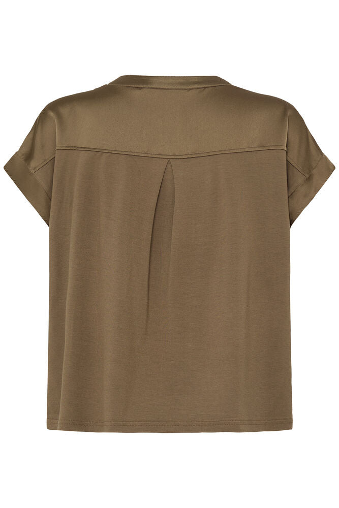 T-SHIRT SCOLLO V  BYSELITA SEPPIA B.YOUNG