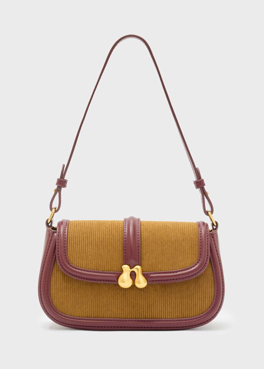 BORSA BOBBY A SPALLA VELLUTO OCRA NALÌ