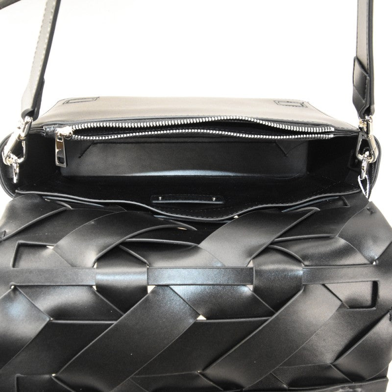 Borsa a Spalla Intreccio Couture Nero SARTORIA REVERBERI