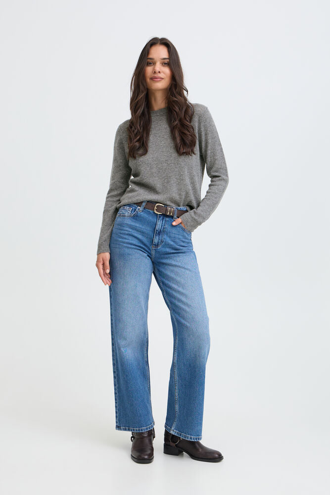 MAGLIA MISTO CASHMIRE GRIGIO MEDIO BYOSANNA B.YOUNG