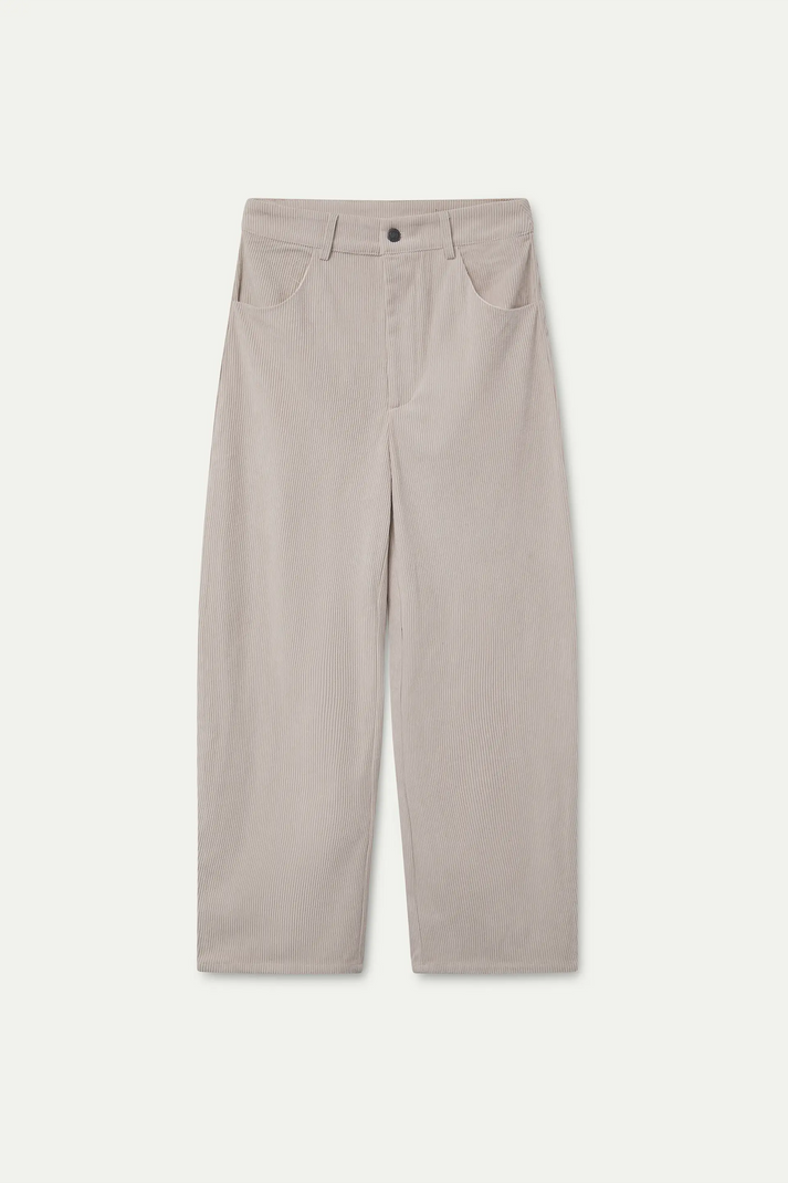 PANTALONE CROPPED VELLUTO A COSTE 63C/11033 OFF WHITE COMPANIA FANTASTICA