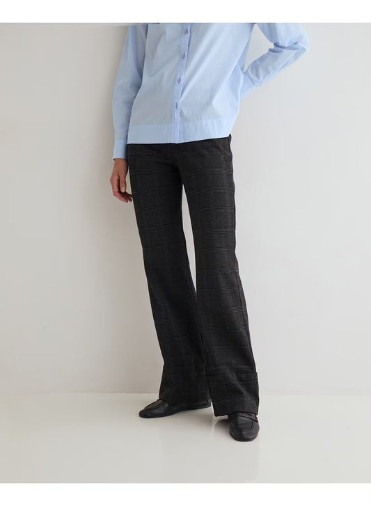 PANTALONI JACQUARD CHECKS ANTRACITE 45382-436 YERSE