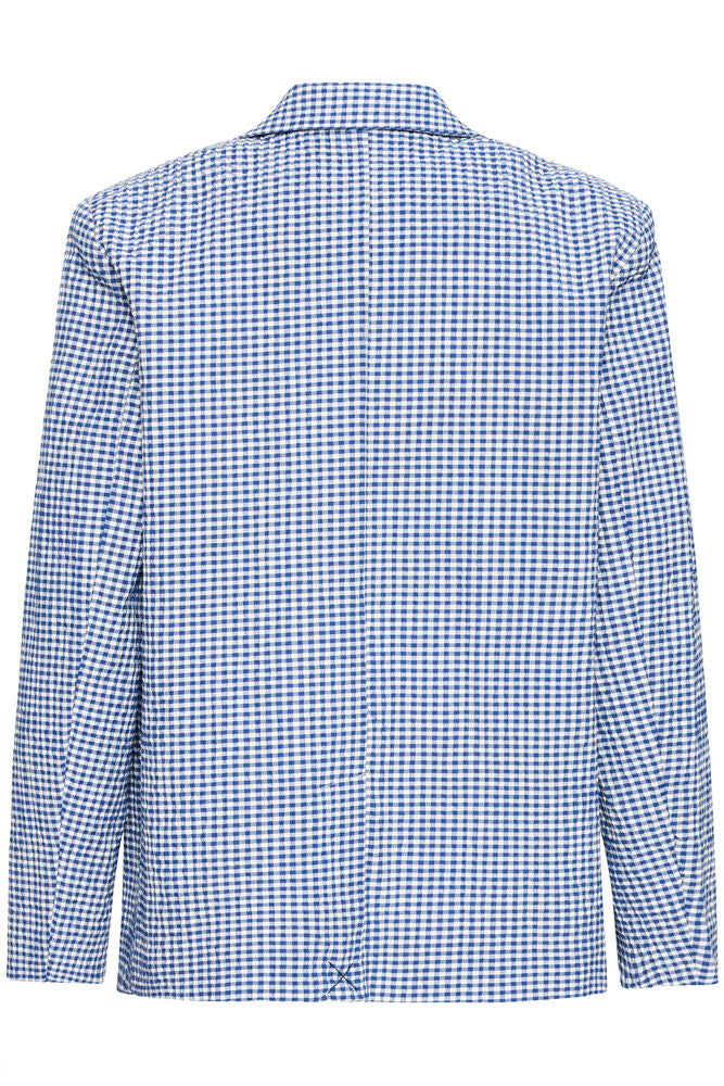 Blazer IHJILMA SODALITE BLUE/WHITE CHECK ICHI