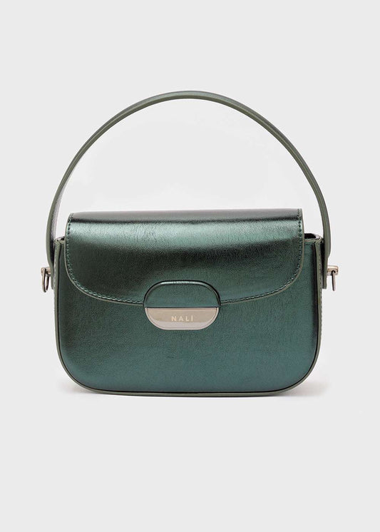 BORSA GIA A MANO METALLIC VERDE NALÌ