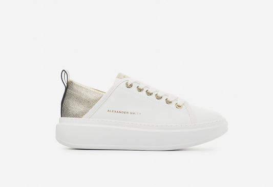 SNEAKERS WEMBLEY WHITE GOLD ALEXANDER SMITH