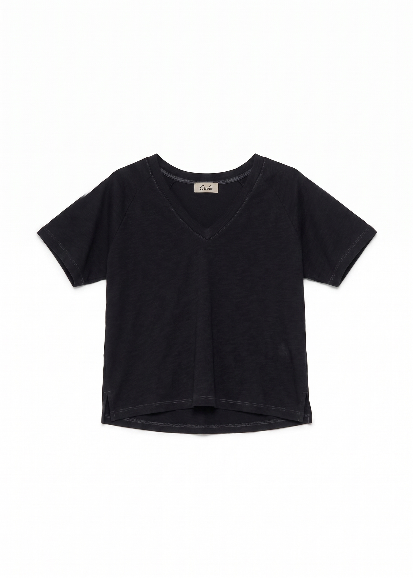 T-SHIRT SCOLLO V CROCHÈ