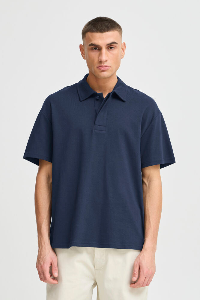Polo SDOSWALD BLU MEZZA MANICA SOLID