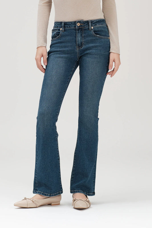 JEANS FLARE MAYA  WHITE WISE