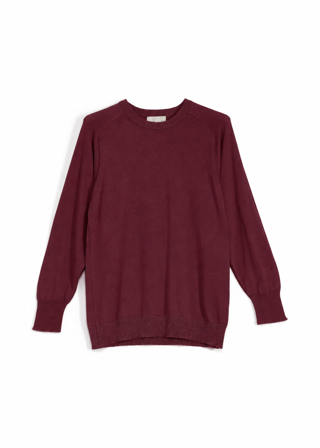 PARICOLLO COTONE CASHMERE BORDEAUX CROCHÈ