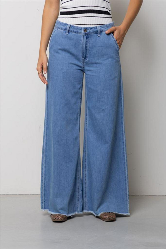 JEANS WIDE LEG KAOS DENIM