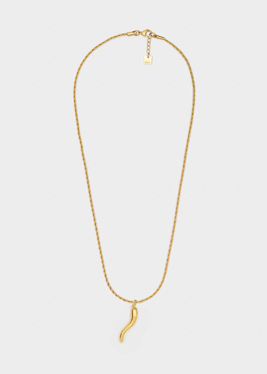 COLLANA CORNO ACC.INO. PLA. ORO 14KT NALÌ