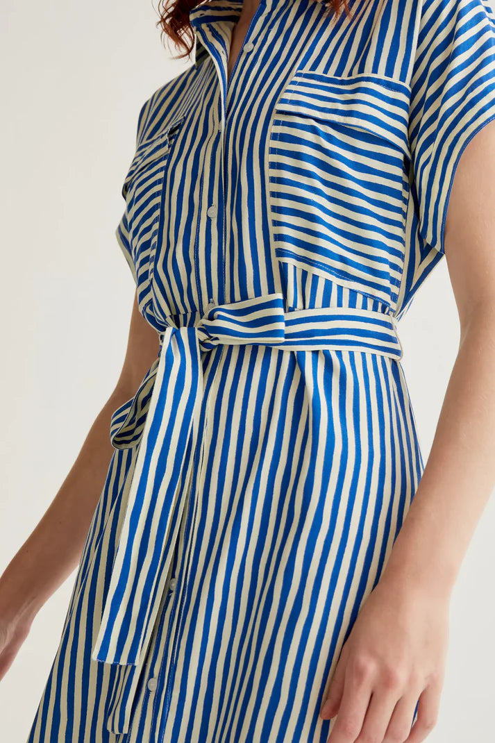 ABITO CHEMISIER RIGHE BLU COMPANIA FANTASTICA