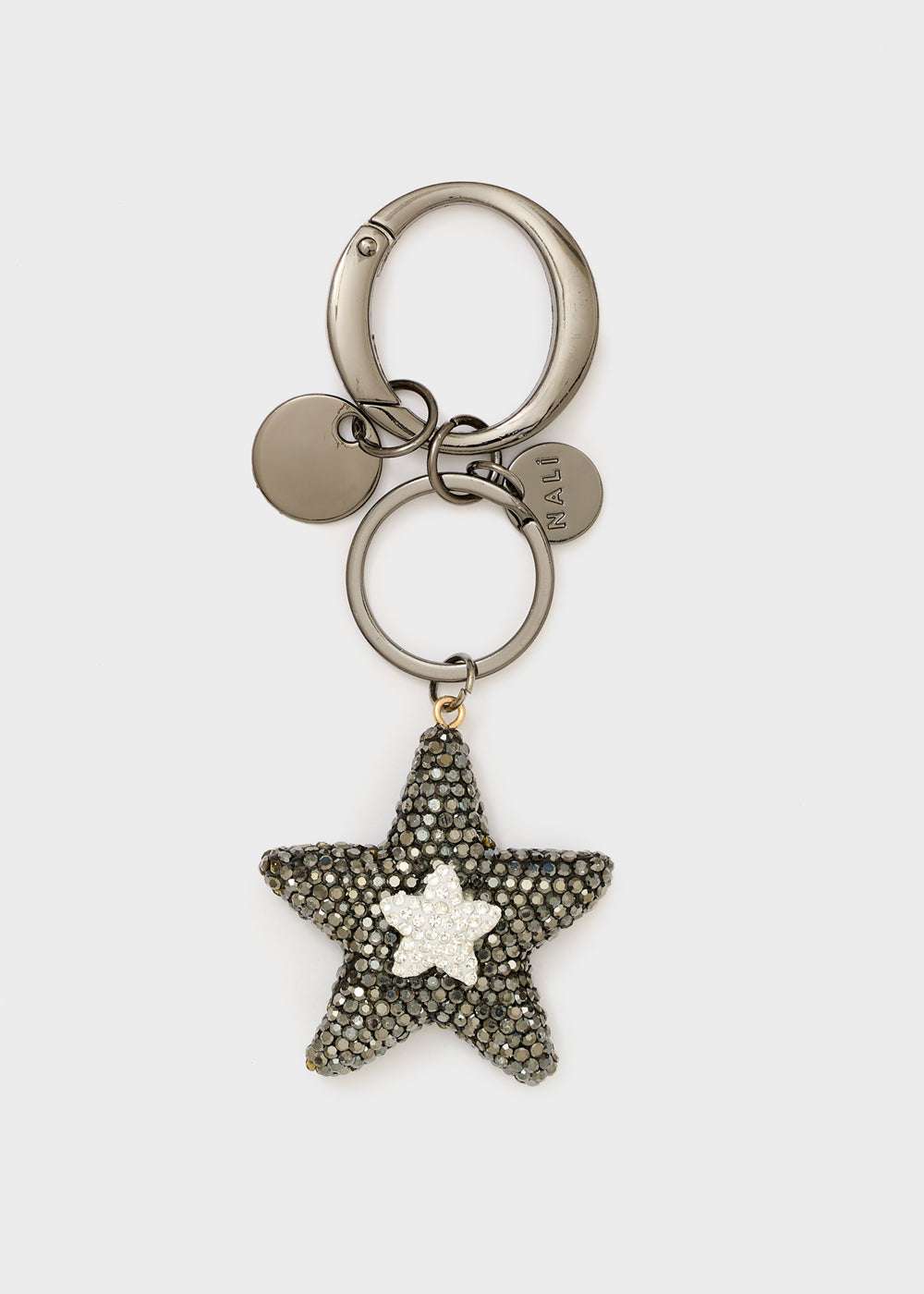 PORTACHIAVI STARS PIETRE NERO/ARGENTO NALÌ