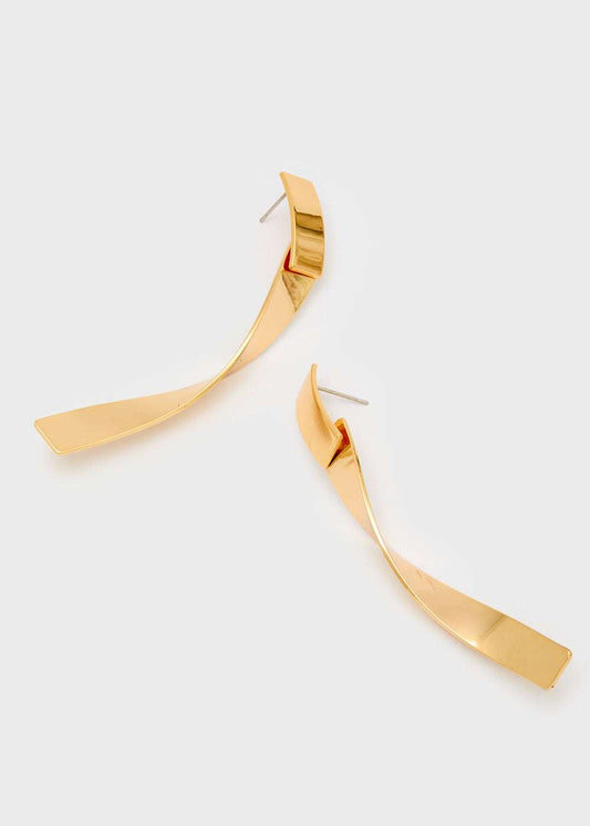 ORECCHINI TWIST LUNGHI ORO NALÍ