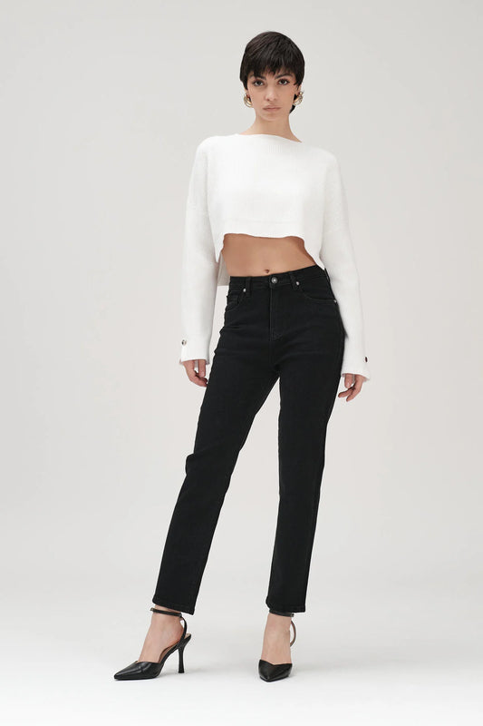 MAGLIA CROP TOP WHITE WISE
