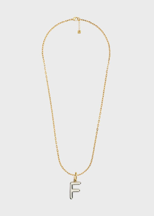 COLLANA LETTERING SMALL F ORO/ARGENTO NALÌ