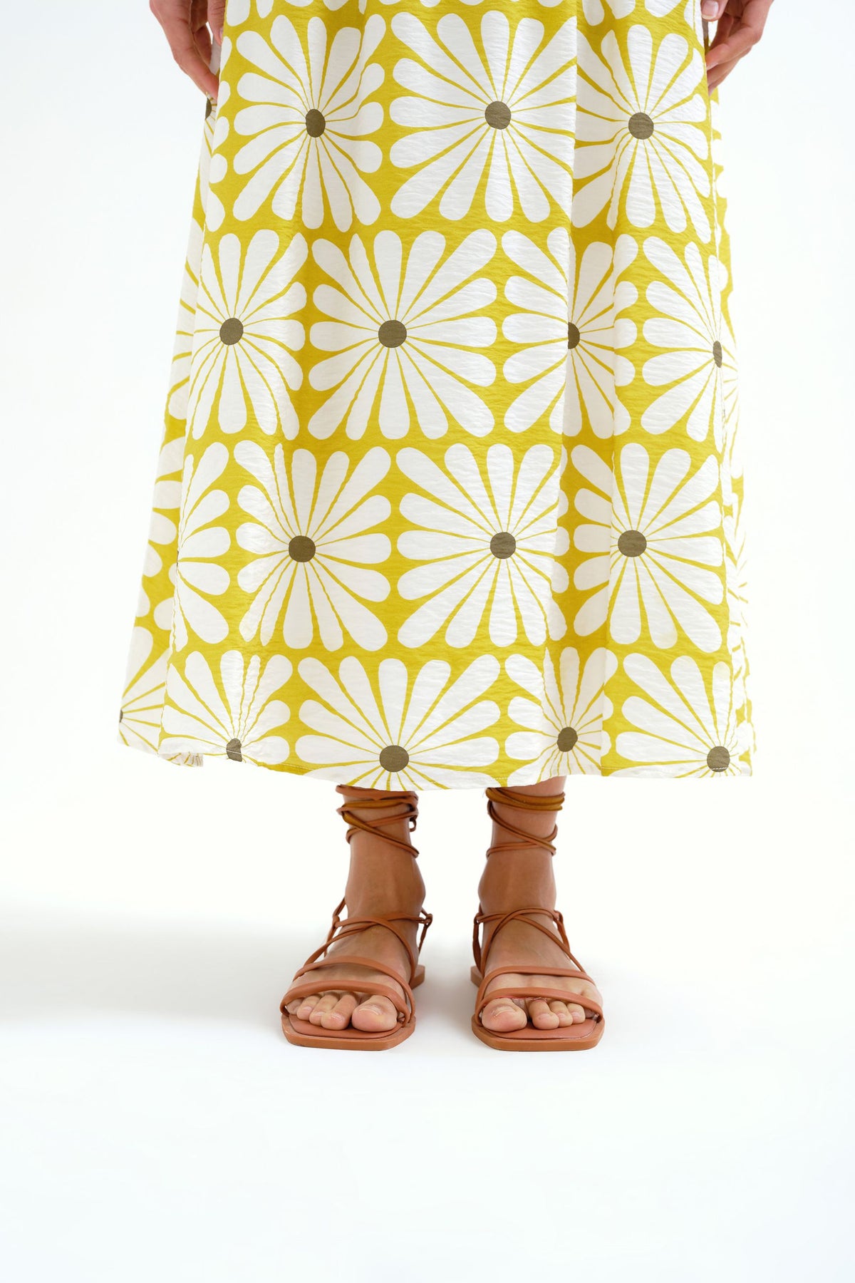 Gonna lunga con stampa Olive Flower COMPANIA FANTASTICA