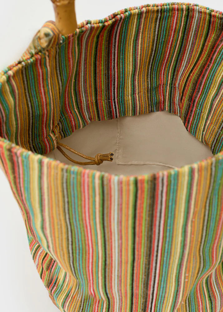 BORSA RIO SECCHIELLO +MANICO BAMBOO VERDE NALÌ