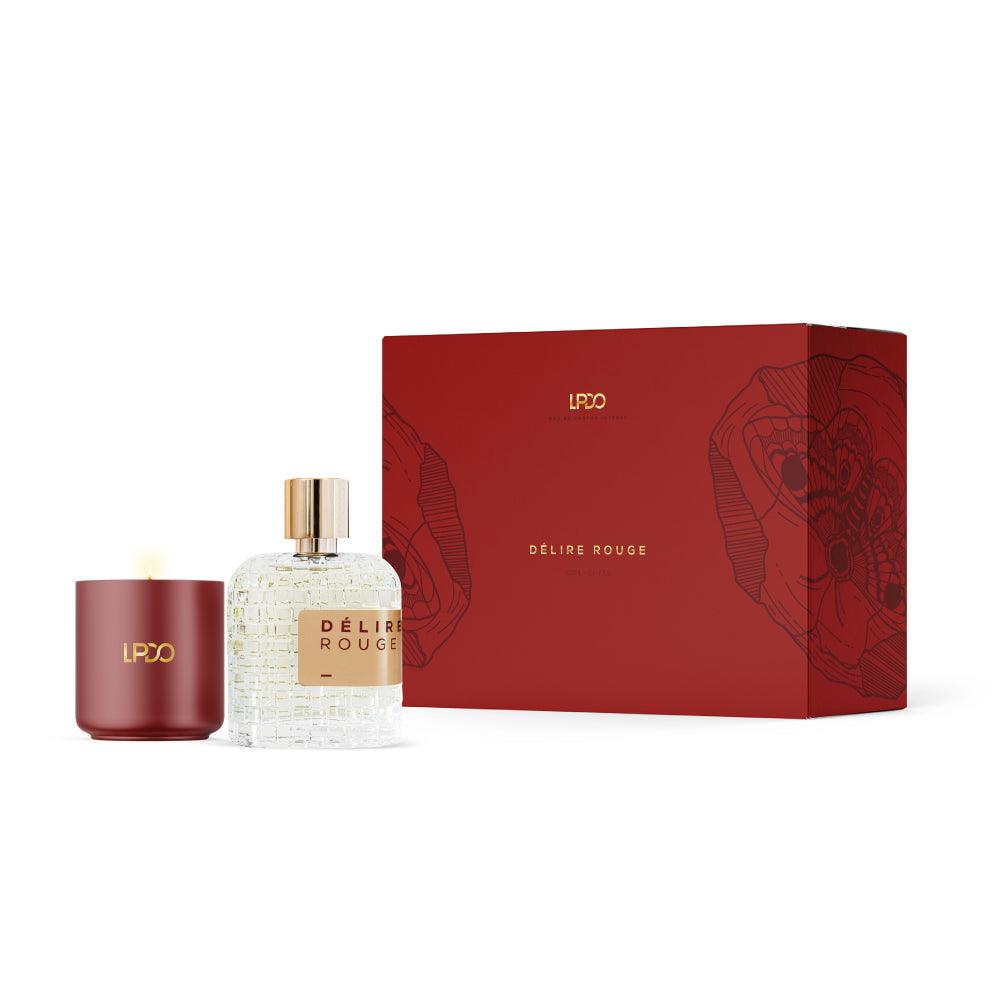 SET PROFUMO E CANDELA DELIRE ROUGE LPDO - Sartoria Reverberi 